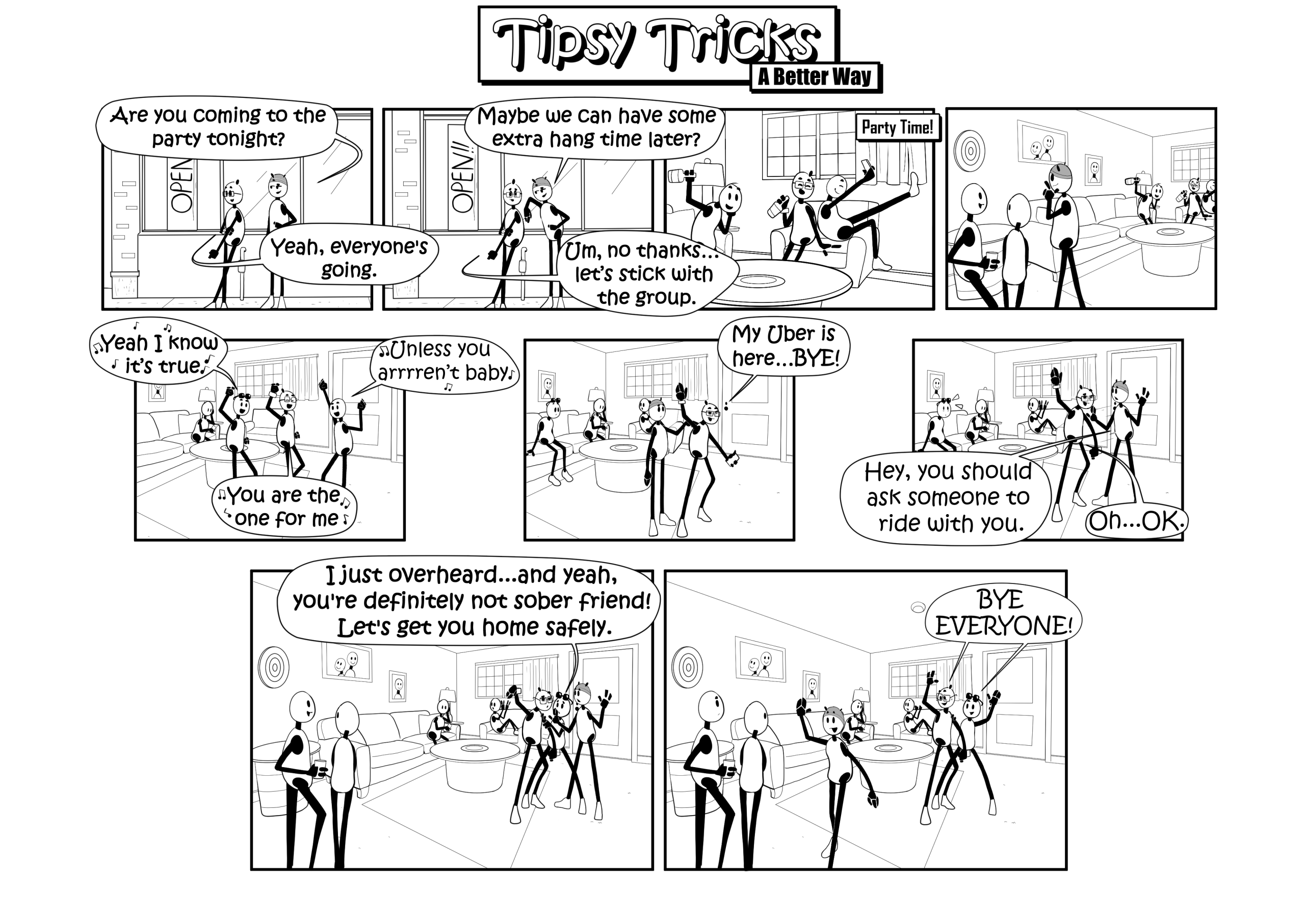 Tipsy TricksBW transparent